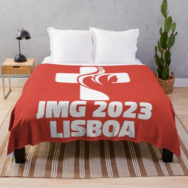 Item preview, JWJ Jornada Mundial de la Juventude Lisboa 2023 official logo red v2 designed and sold by superpixus.