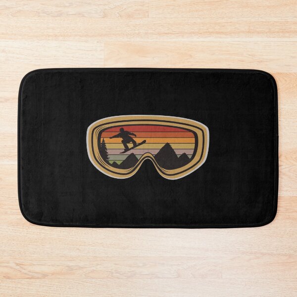 Item preview, Retro vintage snowboard ski goggles with snowboarder designed and sold by maddinstgt.