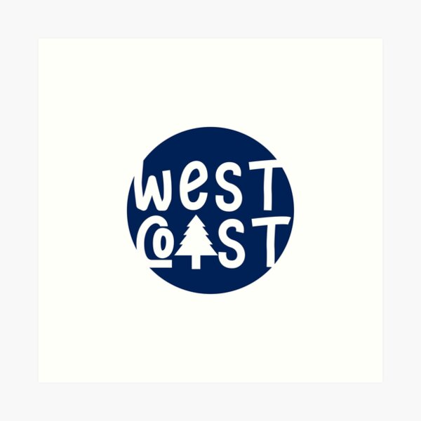 West Coast Badge Art Print