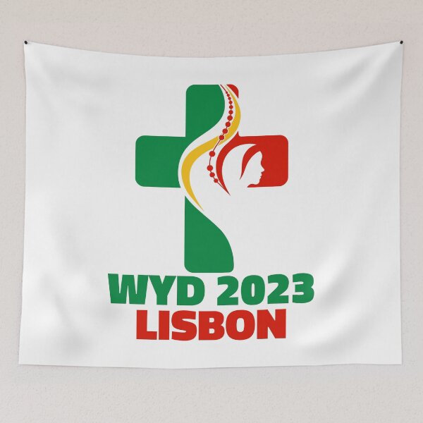 Item preview, WYD World Youth Day Lisbon 2023 official logo v2 designed and sold by superpixus.