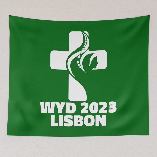 Item preview, WYD World Youth Day Lisbon 2023 official logo green v2 designed and sold by superpixus.