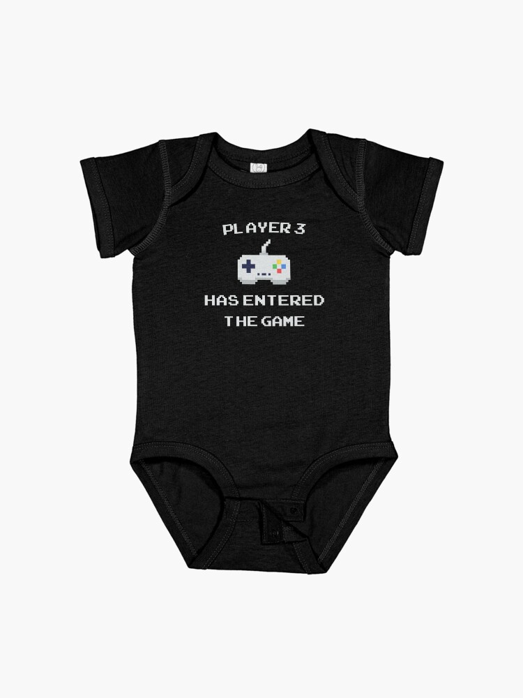 Thumbnail 1 of 2, Baby One-Piece, Player 3 Has Entered The Game - Video Gamer Pregnancy New Baby Gamer designed and sold by drakouv.
