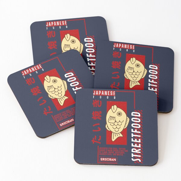 Item preview, Taiyaki foodstreet (red white) - Orsuban designed and sold by ORSUBAN.