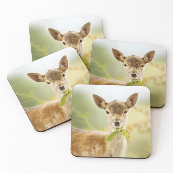 Item preview, Portrait of a Cute Fallow deer fawn designed and sold by dgwildlife.