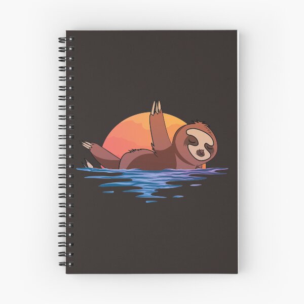 Item preview, Funny Sloth Swimming Cartoon designed and sold by MrEddie10.