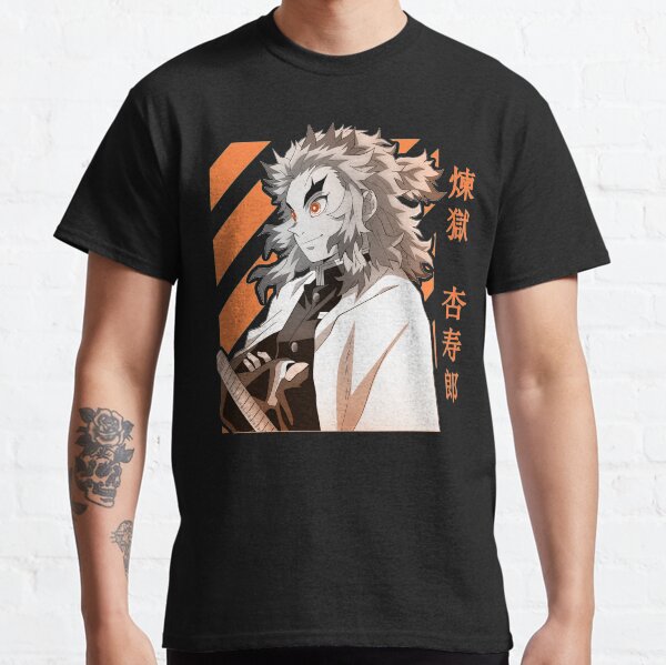 Kyojuro Rengoku Demon Slayer Kimetsu No Yaiba Design T-shirt classique