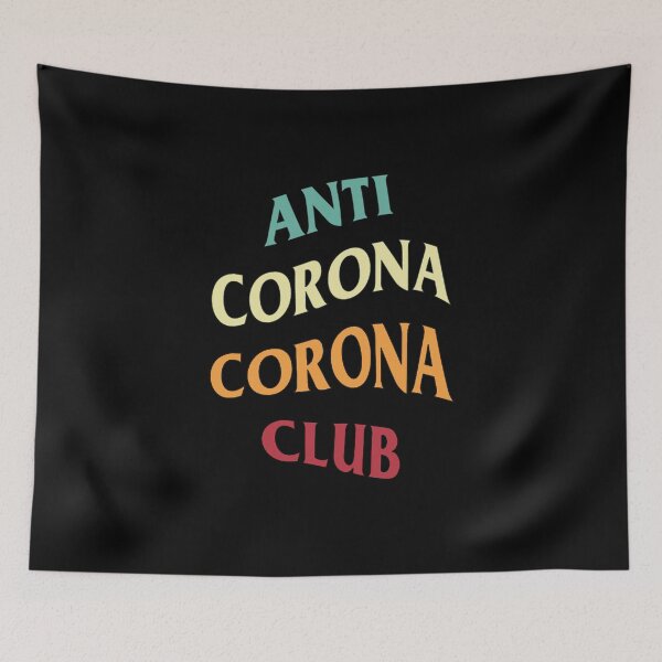 Item preview, Anti Corona Corona Club - Funny Face Masks For Covid 19 designed and sold by jessicasmile.