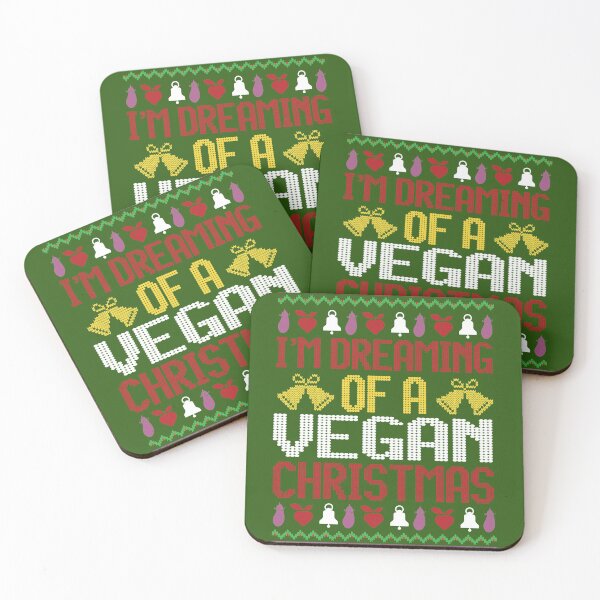 Item preview, Vegan Christmas Sweater Ugly Fair Isle I’m Dreaming Of A Vegan Christmas Green designed and sold by Sunny Collections.
