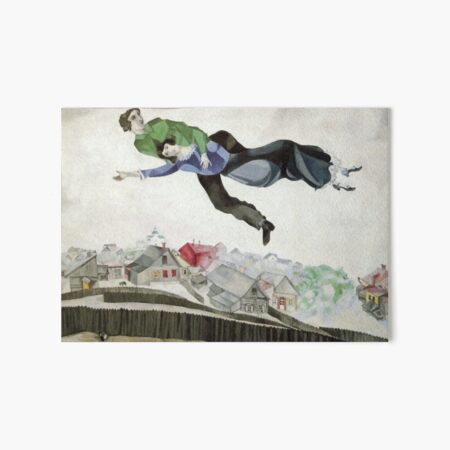 Over the Town (1913) by Marc Chagall Art Board Print