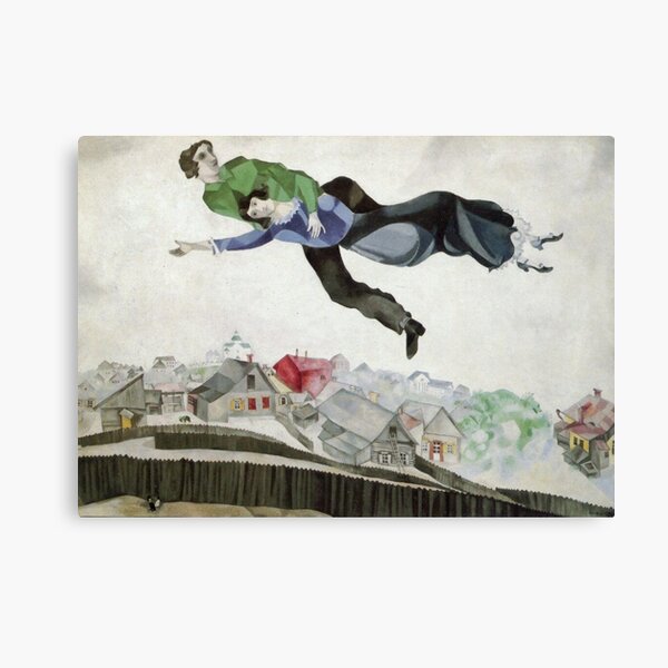 Over the Town (1913) by Marc Chagall Canvas Print