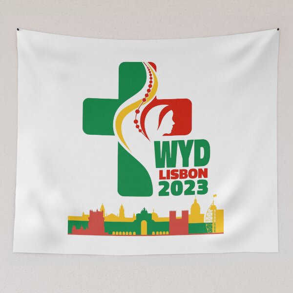 Item preview, WYD World Youth Day Lisbon 2023 official logo city designed and sold by superpixus.