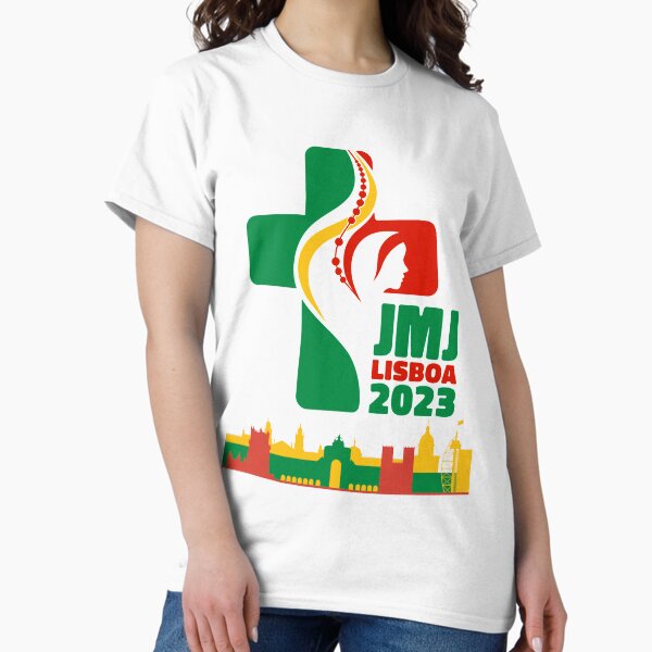Aperçu de l'œuvre JWJ Jornada Mundial de la Juventude Lisboa 2023 logo officiel ville créée et vendue par superpixus.