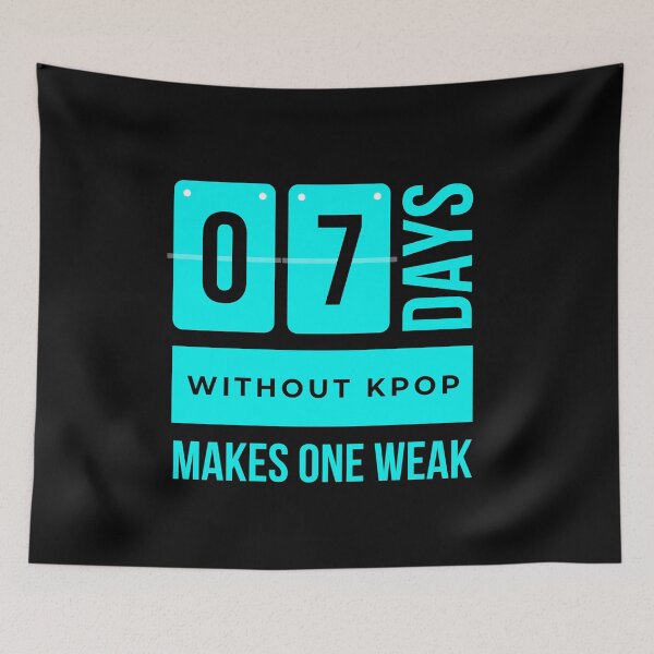 Item preview, 7 Days without Kpop Pun - Blue designed and sold by Kpop Seoul Shop.