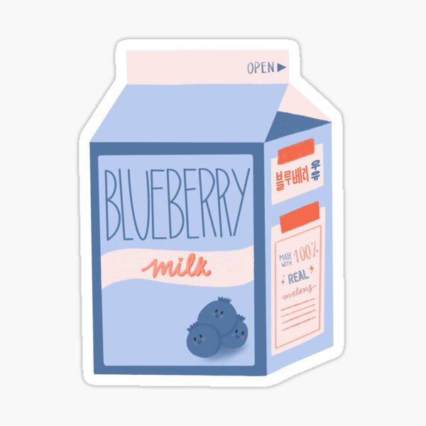 Miracle Valentine on X: Cute Blueberry Milk Cow Please check my merch  store to see more cute artworks of mine * Redbubble:   * Teepublic:  #redbubble  #teepublic #fineartamerica #cow #milkcow #cutecow #