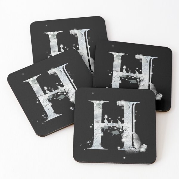Item preview, Letter H Winter Snow designed and sold by Printedarts.