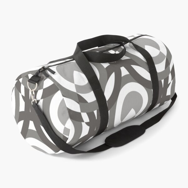 Item preview, Circles & Feathers Geometric Pattern – Gray designed and sold by RoguePatterns.