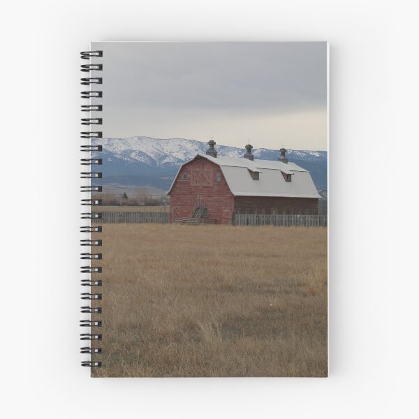 Item preview, Barn with Snowy Mountain in Background by Kurt Mihelish - Montana designed and sold by Kurt Mihelish.
