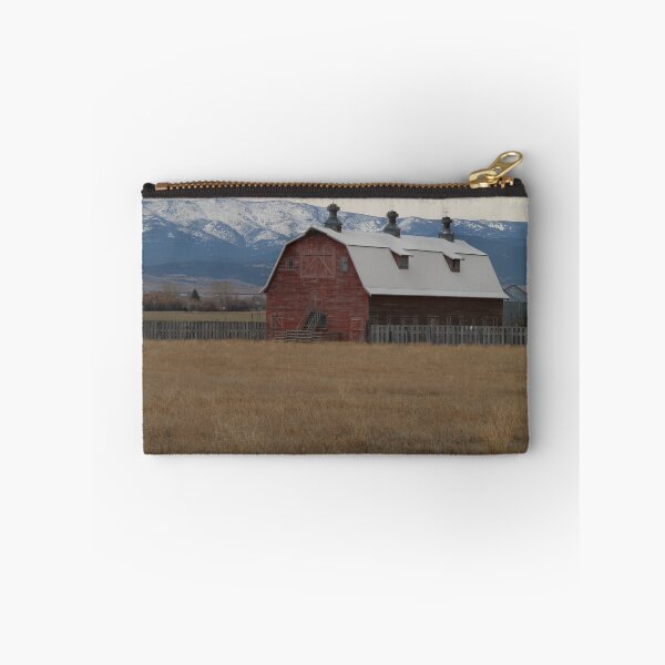 Item preview, Barn with Snowy Mountain in Background by Kurt Mihelish - Montana designed and sold by Kurt Mihelish.