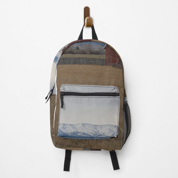 Item preview, Barn with Snowy Mountain in Background by Kurt Mihelish - Montana designed and sold by Kurt Mihelish.