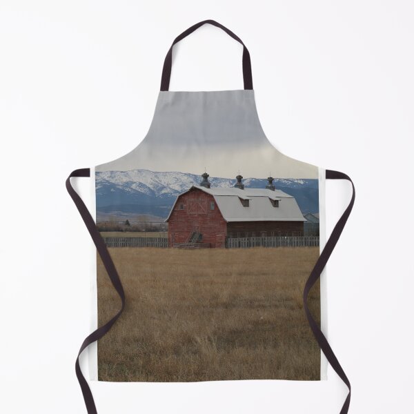 Item preview, Barn with Snowy Mountain in Background by Kurt Mihelish - Montana designed and sold by Kurt Mihelish.