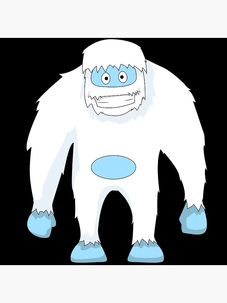 Cute Yeti Kid Cartoon - Cute Yeti Kid Cartoon - Posters and Art Prints