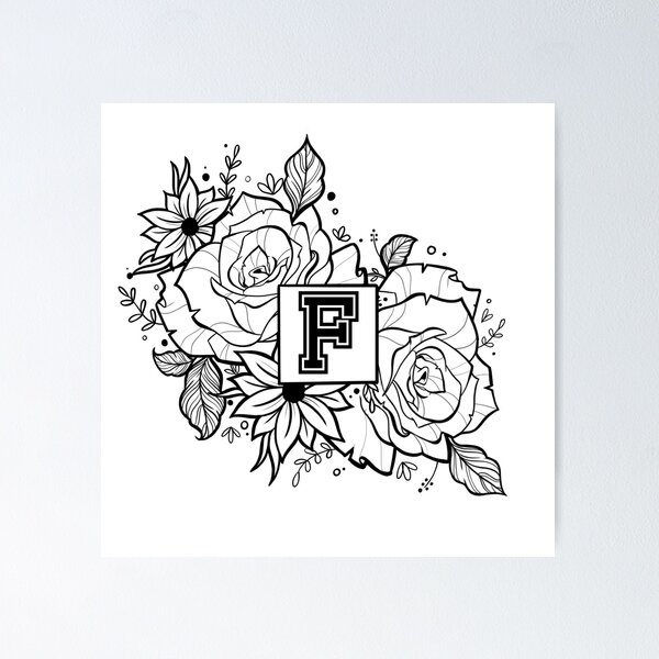 F Alphabet Semi Permanent Tattoo – Simply Inked