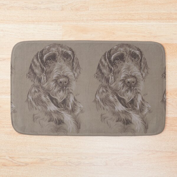 Item preview, German Wire-haired Pointer Portrait in Graphite designed and sold by BarbBarcikKeith.