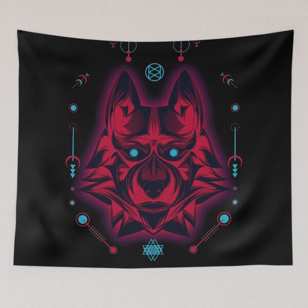 Item preview, Sacred red wolf designed and sold by kalud-zoldyck.