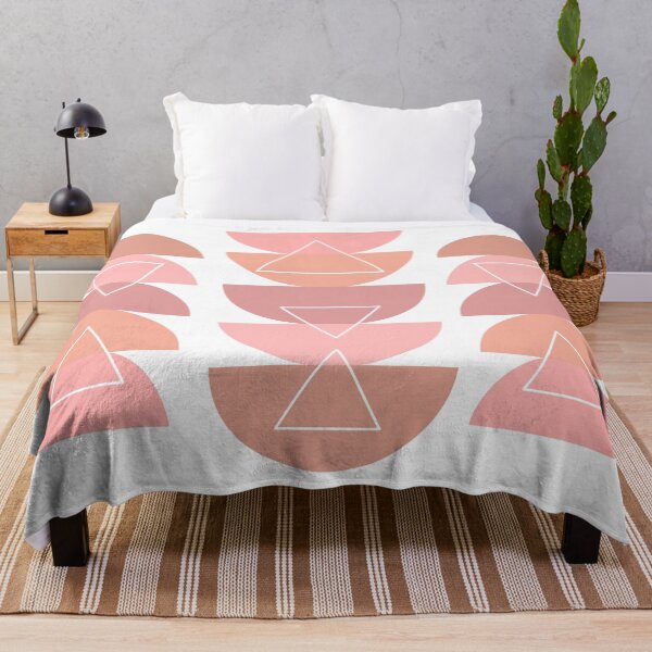 Item preview, Abstract Geometric Shapes Half Moon Pink Tan designed and sold by cryinintheclub.