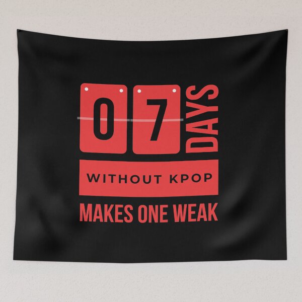 Item preview, 7 Days without Kpop Pun - Red designed and sold by Kpop Seoul Shop.