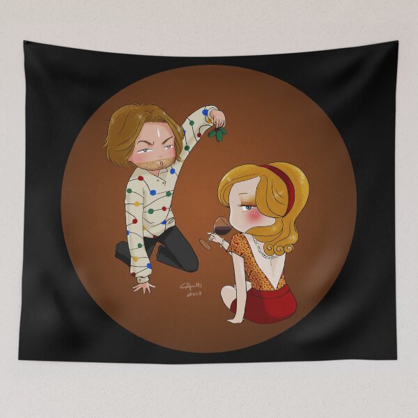 Item preview, mistletoe and wine designed and sold by akachankami.