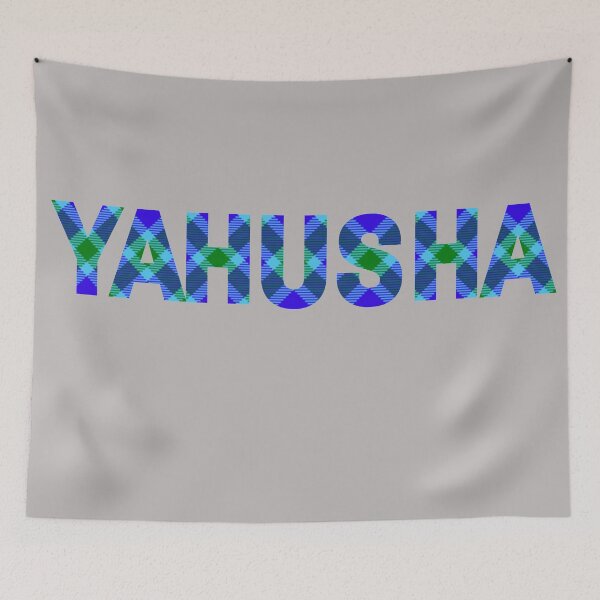 Item preview, Yahusha in purple, blue and green tartan designed and sold by DaughterofYah.