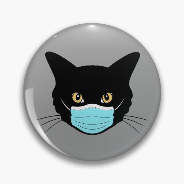 Item preview, Black Cat with Mask designed and sold by laurenmoee.