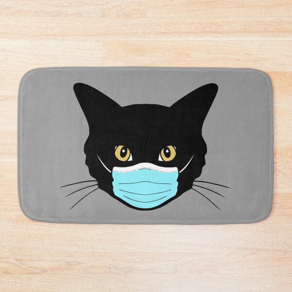 Item preview, Black Cat with Mask designed and sold by laurenmoee.