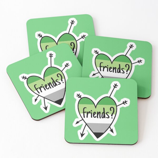 Aperçu de l'œuvre "Amis?" Aro coeur vert créée et vendue par D0NN13D1N0.