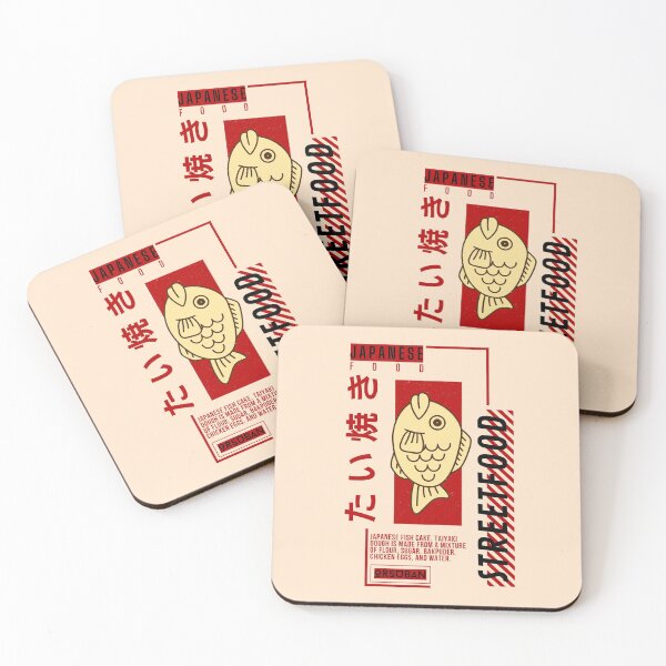 Item preview, Taiyaki streetfood (red, black) - ORSUBAN designed and sold by ORSUBAN.
