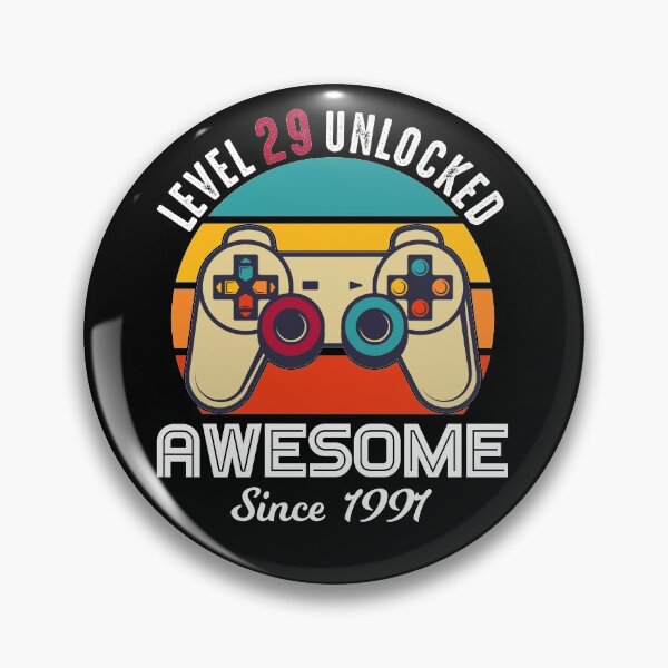 Item preview, Level 29 Unlocked Birthday Awesome Since 1991 designed and sold by RandomStuffShop.