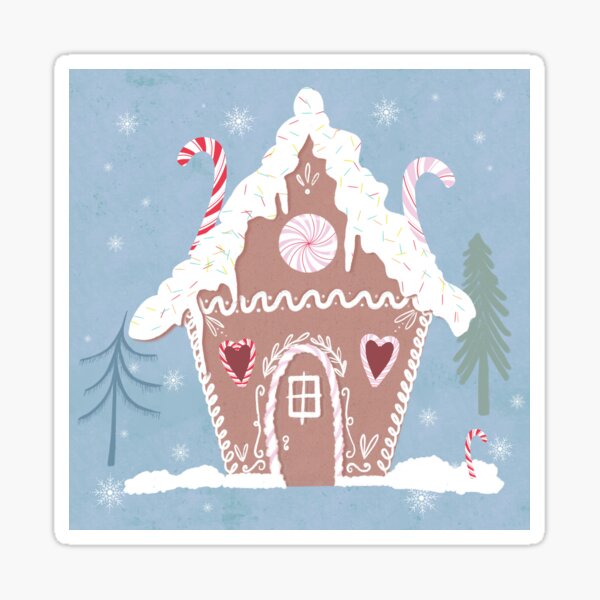 gingerbread house Sticker