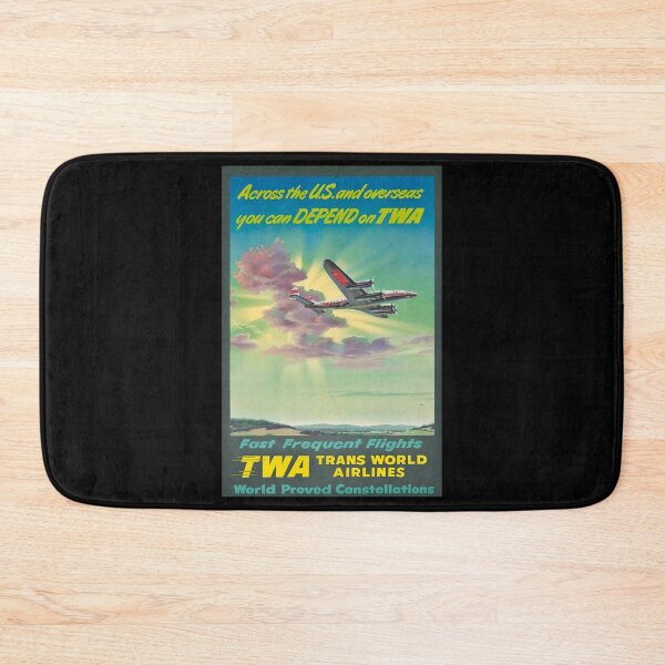 Item preview, retro classic Fast frequent Flights poster designed and sold by CorasPosters.