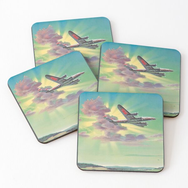 Item preview, retro classic Fast frequent Flights poster designed and sold by CorasPosters.