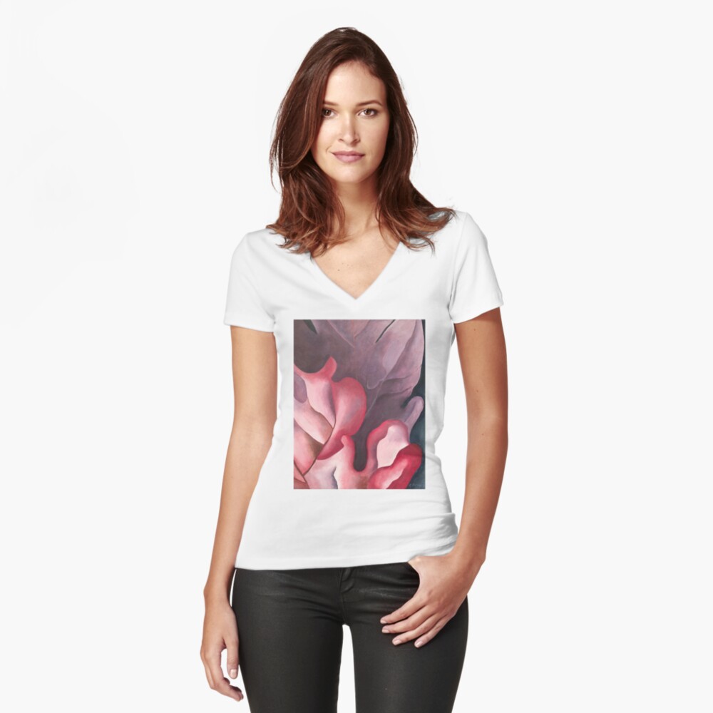 Item preview, Fitted V-Neck T-Shirt designed and sold by char55116.