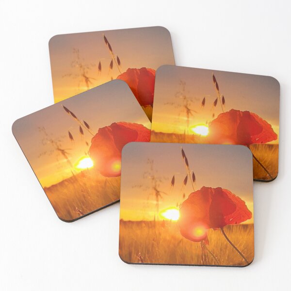 Item preview, Beautiful Red Poppy Flower | Wheat Summer Sunset Photography designed and sold by KristinasPhotos.