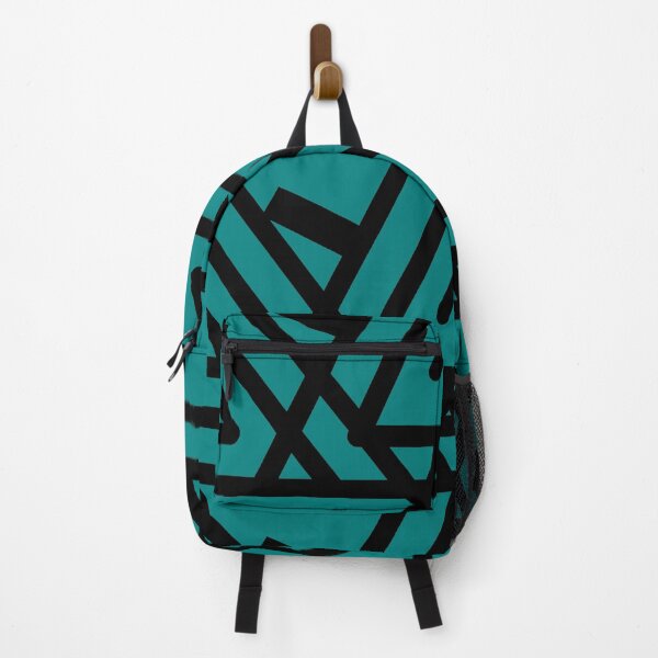 Item preview, Teal and Black Triangular Coils designed and sold by PatternsRUs.