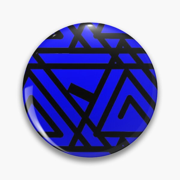 Artikelvorschau, Blaue und schwarze Dreiecksspulen entworfen und verkauft von PatternsRUs.