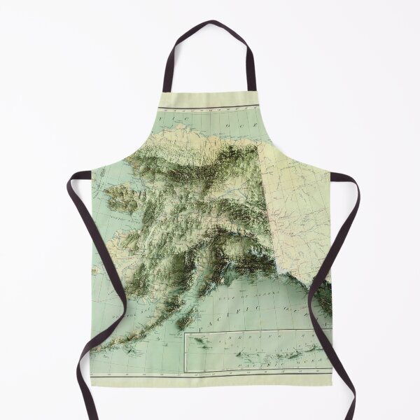Item preview, 1931 Alaska Relief Map 3D digitally-rendered designed and sold by ThinkAboutMaps.