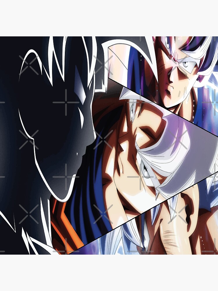 Plaid avec l'œuvre « Dragon Ball Super Son Goku ultra instinct fond d'écran  » de l'artiste Maystro-design