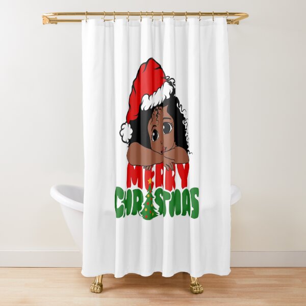 Item preview, American African Christmas Santa Cute Natural Hair Afro Xmas designed and sold by PrintOfi.
