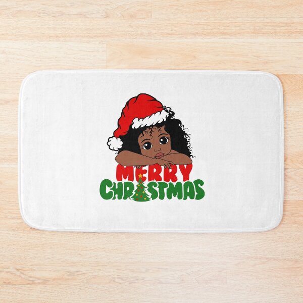 Item preview, American African Christmas Santa Cute Natural Hair Afro Xmas designed and sold by PrintOfi.