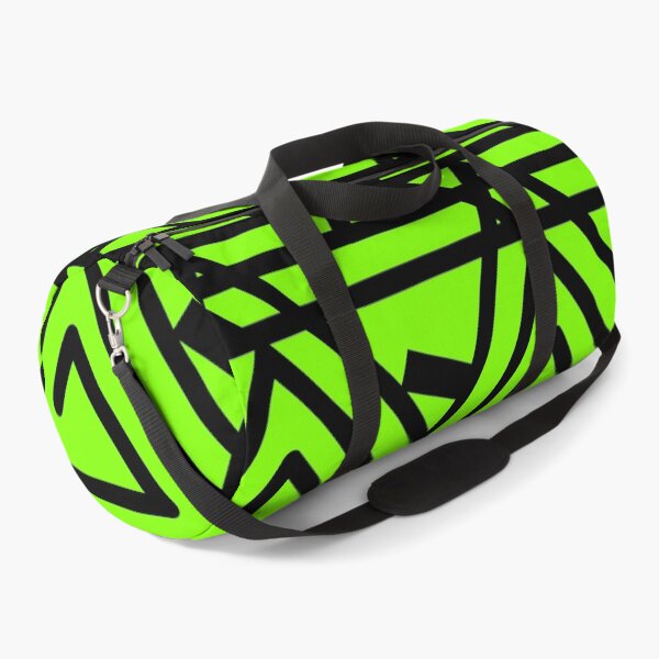 Item preview, Bobinas triangulares verde chartreuse y negro designed and sold by PatternsRUs.