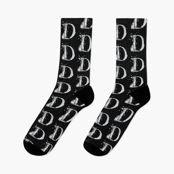 Item preview, Letter D Winter Snow designed and sold by Printedarts.